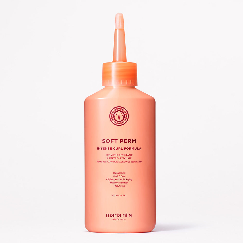 Maria Nila soft perm bottle on a white background